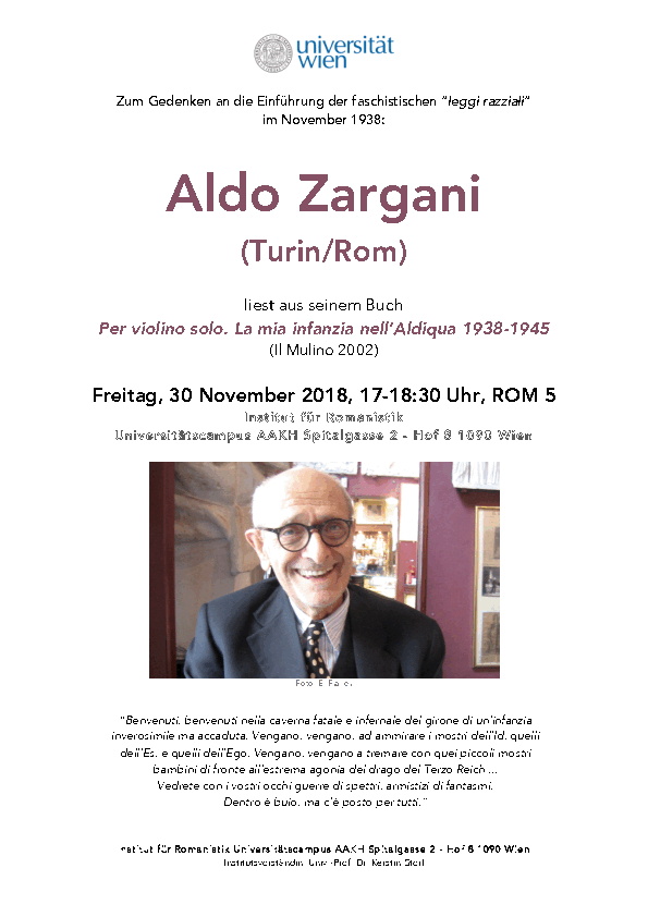 Aldo Zargani - 2018